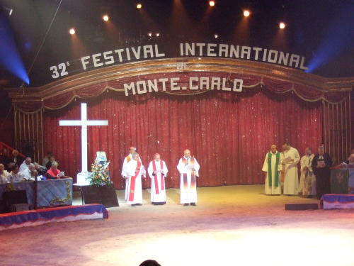 Oekum. Gottesdienst beim 32. Zirkusfestival in Monte Carlo 2008