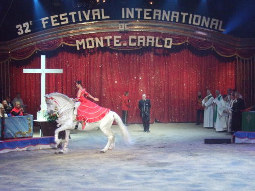 Oekum. Gottesdienst beim 32. Zirkusfestival in Monte Carlo 2008